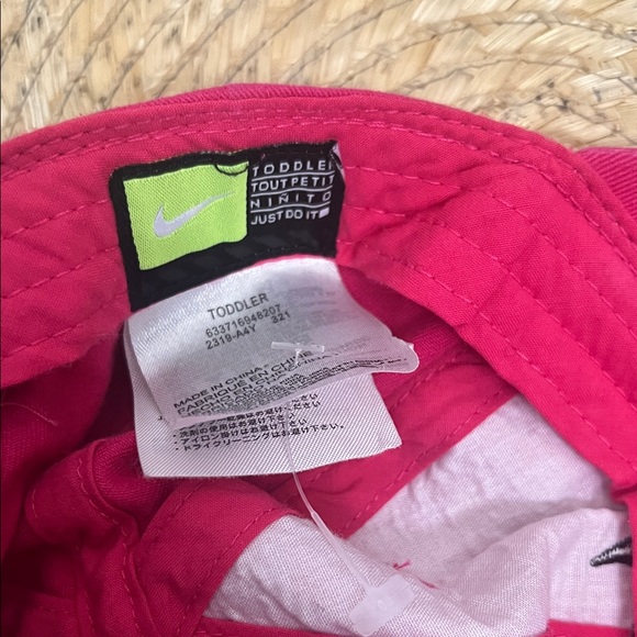 Nike Toddler Signature Fuchsia Baseball Hat Cap with Black Logo - Picture 5 of 9